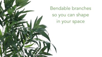 Image showing  4 ft. Artificial Bamboo Palm Silk Tree