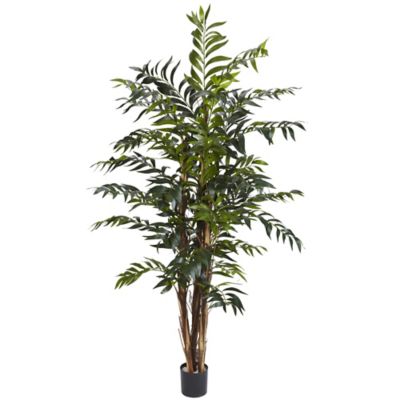 Nearly Natural 5 ft. Artificial Bamboo Palm Silk Tree