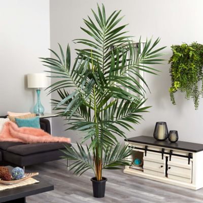 Image showing  6 ft. Artificial Kentia Palm Silk Tree, Green