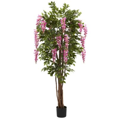 Image showing  6.5 ft. Artificial Wisteria Silk Tree