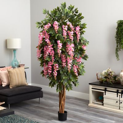 Image showing  6.5 ft. Artificial Wisteria Silk Tree