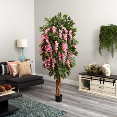Image showing  6.5 ft. Artificial Wisteria Silk Tree