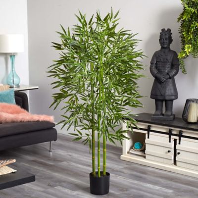 Image showing  5 ft. Artificial Bamboo Tree, UV Resistant, Indoor/Outdoor