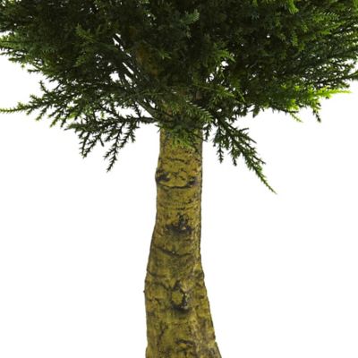 Image showing  4 ft. Artificial Double Ball Cypress Topiary, UV Resistant, Indoor/Outdoor