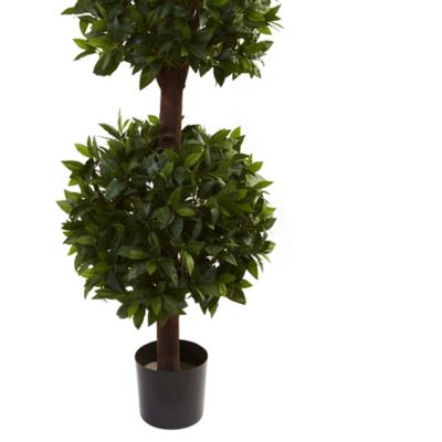 Image showing  6.5 ft. Artificial Sweet Bay Triple Ball Topiary