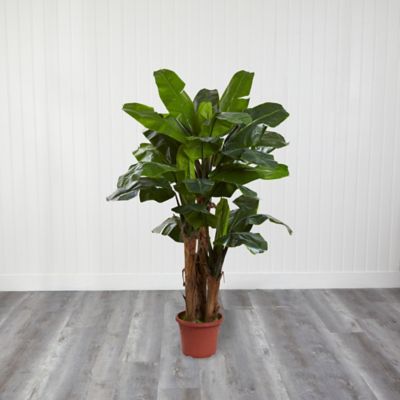 Image showing  7 ft. Artificial Giant Triple Stalk Banana Tree, UV Resistant, Indoor/Outdoor
