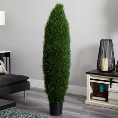 Image showing  5 ft. Artificial Cypress Tree, UV Resistant, Indoor/Outdoor