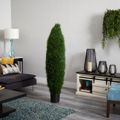 Image showing  5 ft. Artificial Cypress Tree, UV Resistant, Indoor/Outdoor