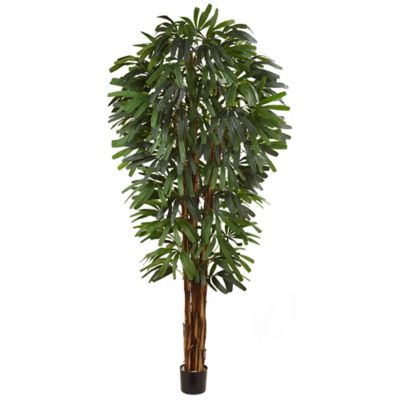 Nearly Natural 84 in. Artificial Raphis Palm Silk Tree