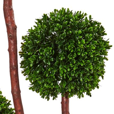 Image showing  Artificial 5 ft. Boxwood Tree, UV-Resistant, Indoor/Outdoor