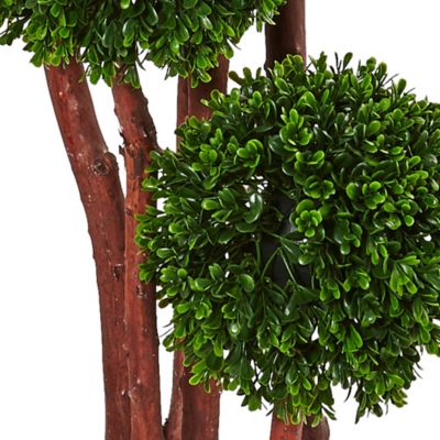 Image showing  Artificial 5 ft. Boxwood Tree, UV-Resistant, Indoor/Outdoor
