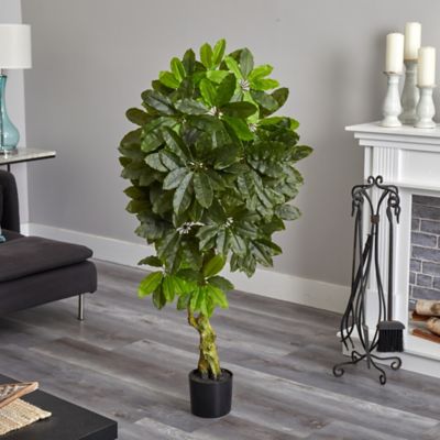 Image showing  5 ft. Artificial Schefflera Tree, UV Resistant, Indoor/Outdoor