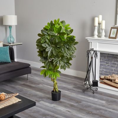 Image showing  5 ft. Artificial Schefflera Tree, UV Resistant, Indoor/Outdoor