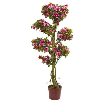 Nearly Natural Artificial 5 ft. Azalea Tree