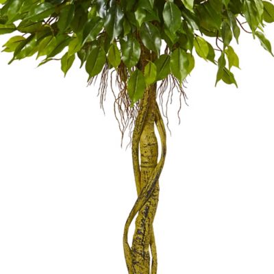 Image showing  6 ft. Artificial Ficus Topiary Tree, UV Resistant, Indoor/Outdoor