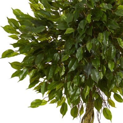 Image showing  Artificial 5 ft. Ficus Topiary Tree, UV-Resistant, Indoor/Outdoor