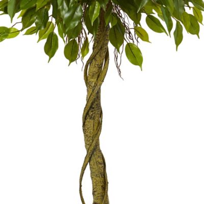Image showing  Artificial 5 ft. Ficus Topiary Tree, UV-Resistant, Indoor/Outdoor