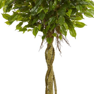 Image showing  Artificial 4 ft. Ficus Topiary Tree, UV-Resistant, Indoor/Outdoor