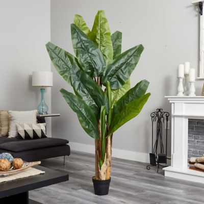 Image showing  6 ft. Artificial Triple Stalk Banana Tree