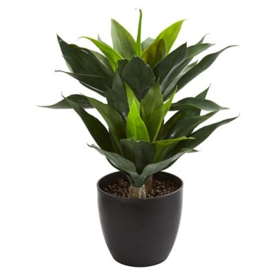 Nearly Natural 21 in. Artificial Agave Plant