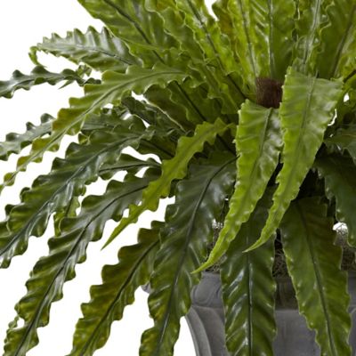 Image showing  30 in. Artificial Birds Nest Fern Plant with Urn