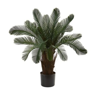 Nearly Natural 2 ft. Artificial Cycas Tree, UV Resistant, Indoor/Outdoor