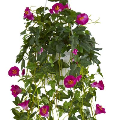 Image showing  Artificial 30 in. Petunia Hanging Basket Plant