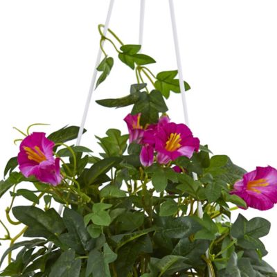 Image showing  Artificial 30 in. Petunia Hanging Basket Plant