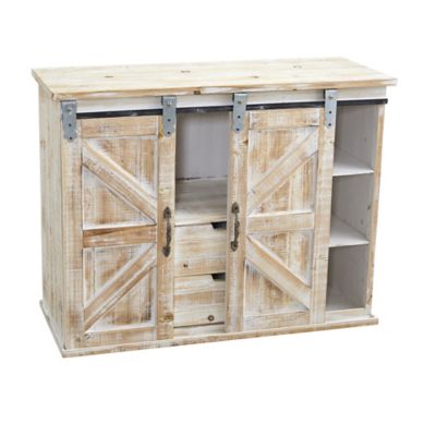 Image showing  38 in. Wide Double Barn Door Console