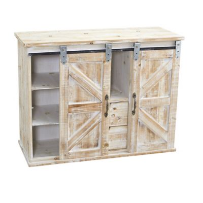 Image showing  38 in. Wide Double Barn Door Console