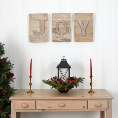 Image showing  15 in. Rustic JOY Wall Art