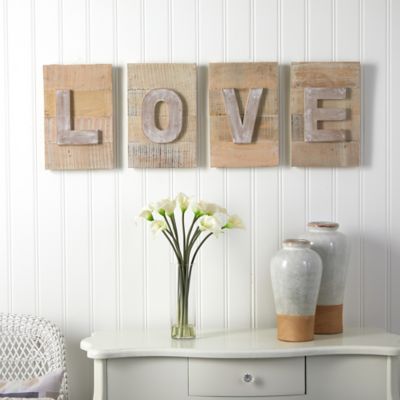 Image showing  40 in. Rustic Farmhouse LOVE Wall Art Decor