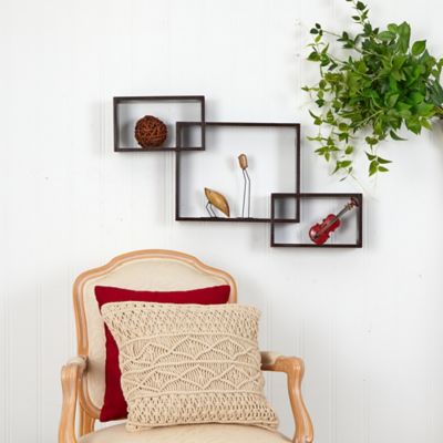 Image showing  31 in. Floating Boxes Wall Shelves