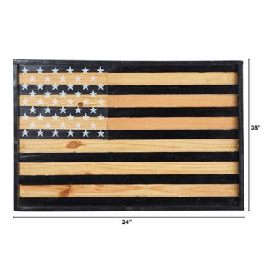Image showing  36 in. American Wood Flag Wall Decor, 7108