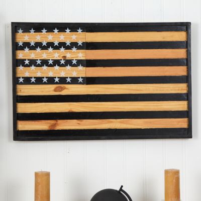 Image showing  36 in. American Wood Flag Wall Decor, 7108
