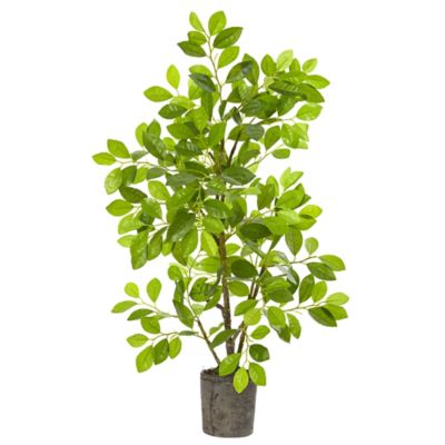 Nearly Natural Artificial 3 ft. Ficus Tree in Planter