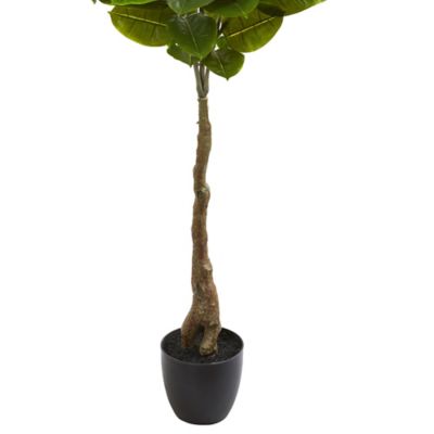 Image showing  65 in. Artificial Rubber Leaf Tree, Real Touch