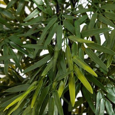 Image showing  51 in. Artificial Bamboo Tree with Black Trunks, UV Resistant, Indoor/Outdoor