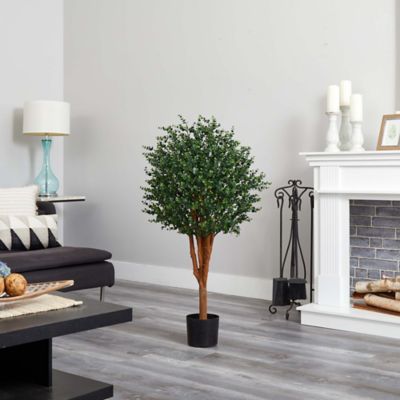 Image showing  4 ft. Artificial Eucalyptus Tree, UV Resistant, Indoor/Outdoor