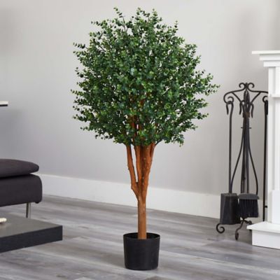 Image showing  4 ft. Artificial Eucalyptus Tree, UV Resistant, Indoor/Outdoor