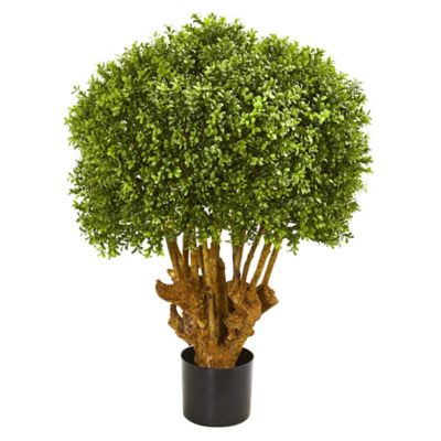 Nearly Natural Artificial 3 ft. Boxwood Topiary Tree