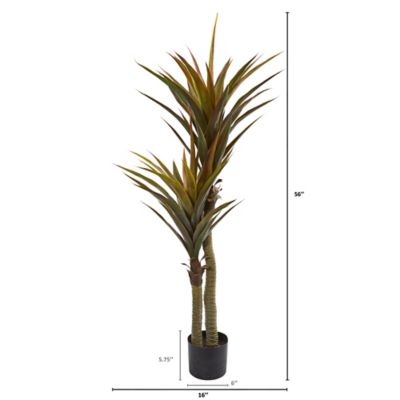 Image showing  Artificial 56 in. Yucca Tree