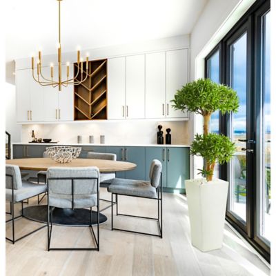 Image showing  50 in. Artificial Bonsai Styled Podocarpus Tree in Tower Planter