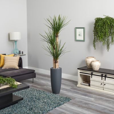 Image showing  Artificial 6 ft. Yucca Tree in Bullet Planter