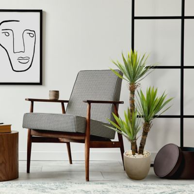 Image showing  56 in. Artificial Yucca Tree in Sandstone Planter