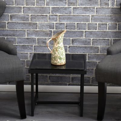 Image showing  Tuscan Ceramic Scroll Pitcher Vase, 10 in., Green