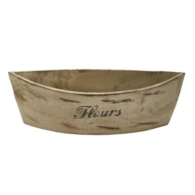 Image showing  White Washed Wood Planter (Set of 3)