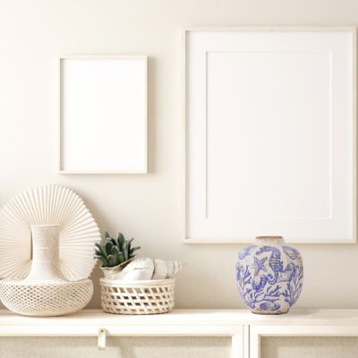 Image showing  8.5 in. Nautical Ceramic Decorative Vase