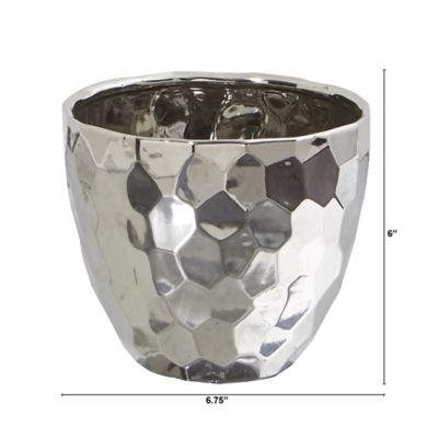 Image showing  6.75 in. Designer Silver Bowl