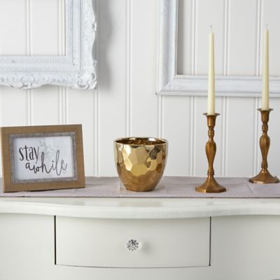 Image showing  6 in. Designer Gold Vase